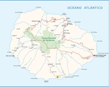 Mapa La Gomera