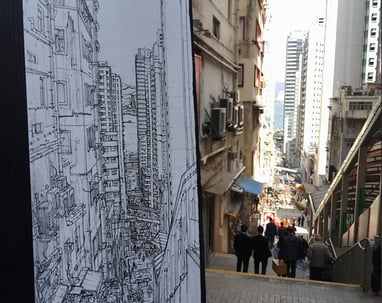 City Sketch by evgeny bondarenko in Hong Kong