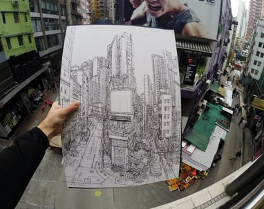 林仁亞在香港的城市素描