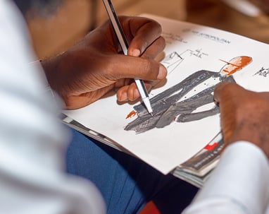 Sketch Tenue par le designer - Mr Afropolitan