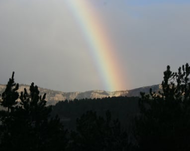 Rainbow over The Cirque du Bout du Monde