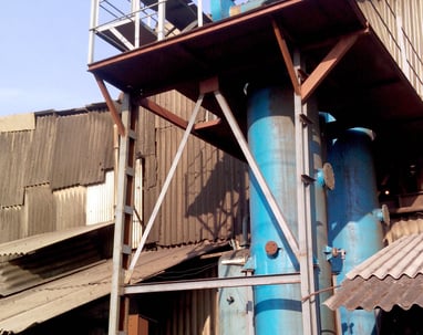 Triethylamine (TEA) gas scrubbing system for Cold box sand core making process 