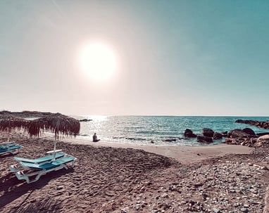 Maroni beach Cyprus beautiful sunrise and beach