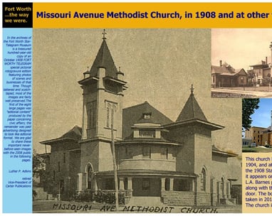 Saint Andrews UMC building in 1908.