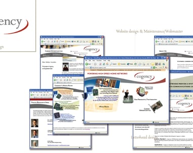 a computer screen shot of the Cogency Semiconductor Website