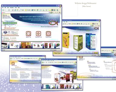 a computer screen shot of the Goldfish Communications Website