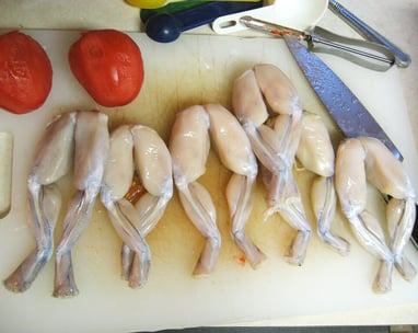 skinning frog legs