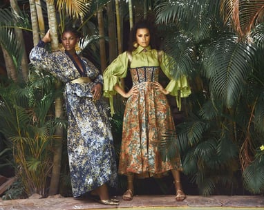 Barry and Matilda in Christie Brown Resort wear