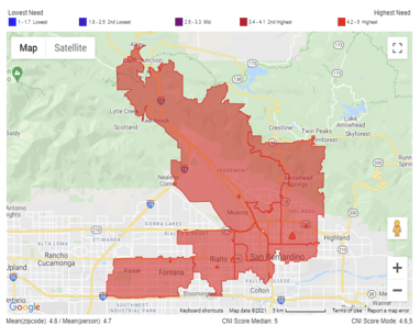 San Bernardino County's Community Need Index