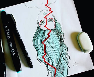 Inktober Broken