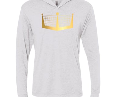 DINKING Unisex Triblend Long Sleeve Hooded T-Shirt