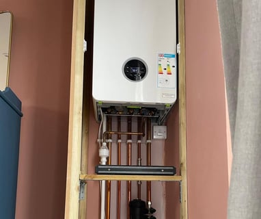 Photo of new boiler installation in Bristol