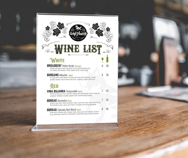 Wolf Branch Wine List