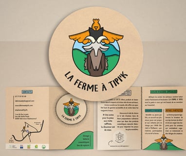 Identité visuelle La Ferme à Tipi'k