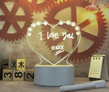 Lampe message personnalisable