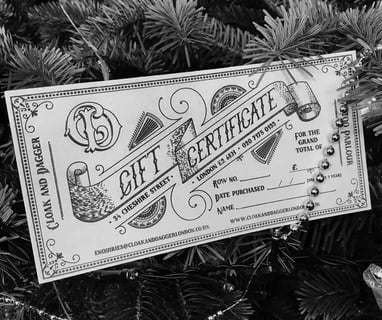 a gift certificate for a tatoo