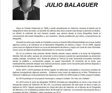 Cartel de Julio Balaguer