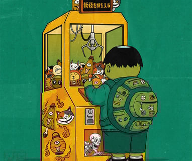 Kappa Yokai Toy Japanese Claw Machine