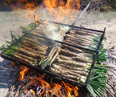 calçotada al fuego
