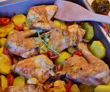 pollo al horno fácil y rápido