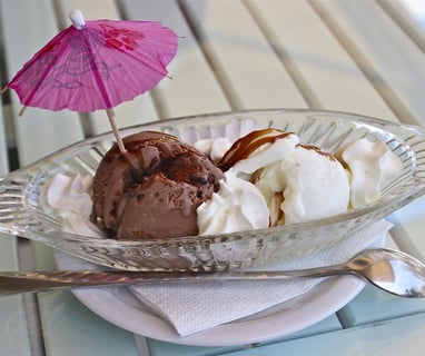 helado de vainilla