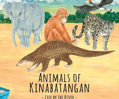Animals of Kinabatangan picture book by Danau Girang Field Centre illustratioins by Lim Lay Koon