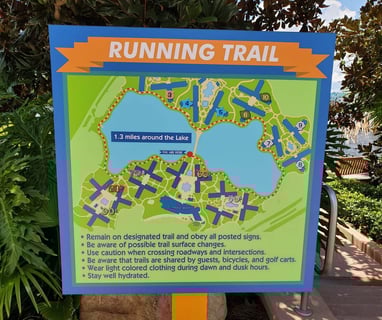 Disney's Art of Animation Pop Century Resort Running Trail