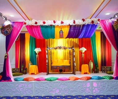 madurai marriage stage decoration