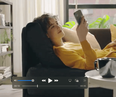 screenshot from film ad for multiplatform promotional campaign
