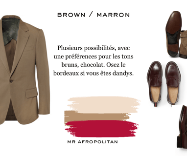 Costume marron x chaussures - MR AFROPOLITAN