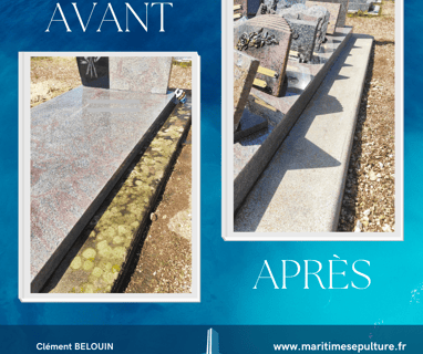 nettoyage de la samelle en ciment d'une tombe tarif nettoyage pierre tombale