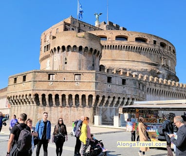 Castel Sant’Angelo in Rome, one of cheapest cities in Europe to fly into