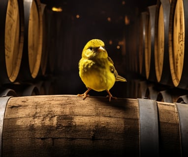 canary in the wine cellar Bordeaux