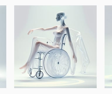 wheelchair translucent ladies