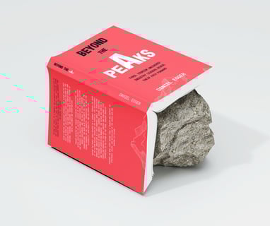 a rock with a rock in the middle of it