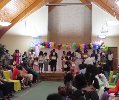 The Children Receive Participation awards SOGWOA