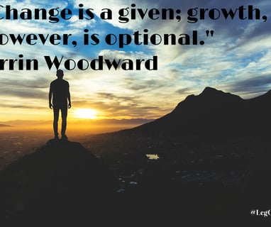 Change is a given; growth, however, is optional. Orrin Woodward