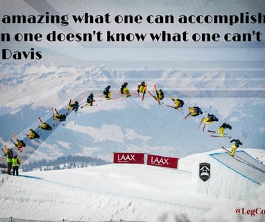 It's amazing what one can accomplish when one doesn't know what one can't do. Jim Davis