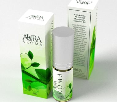 aura aroma - design by imaheka graphic design