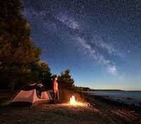 quality camping at night on the beach outfitters