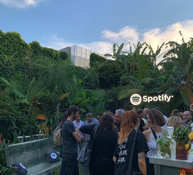 Asistentes al evento fin de año de Spotify