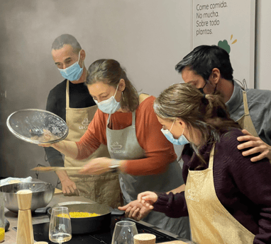 clase de cocina verde