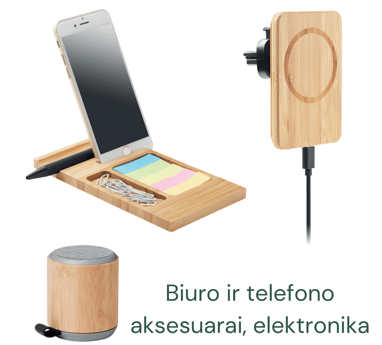 Biuro ir telefono aksesuarai, elektronika su įmonės atributika | ecogifts.lt 
