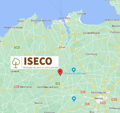 Plan localisation ISECO l'énergie du bois à votre portée