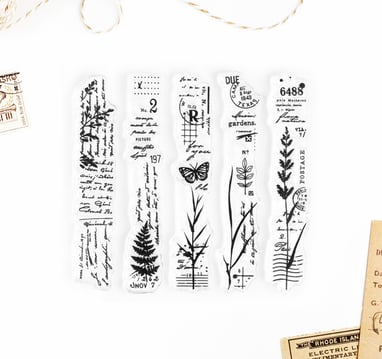 Beautiful Gardens – Clear rubber stamp set 4x4 inches