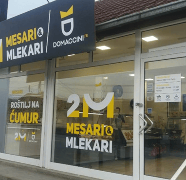 Izlog 2M mesara Čačak