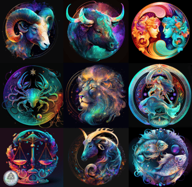 12 Zodiac Signs Constellations