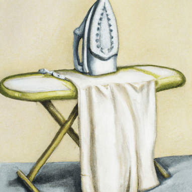 Oil Painting of The Ironing Board, Invented by Sarah Boone