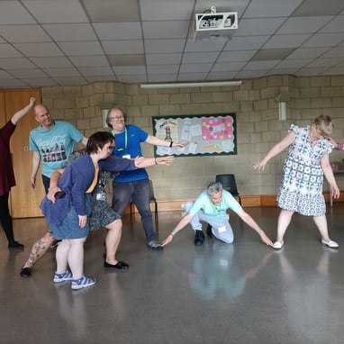 People dancing together 