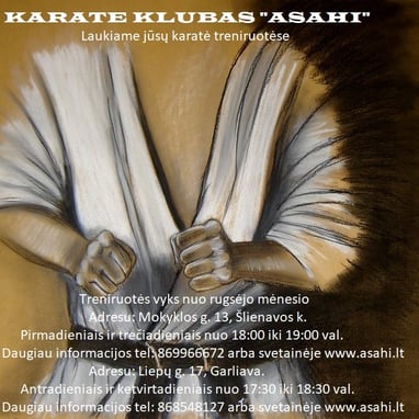 Asahi klubas kviečia sportuoti